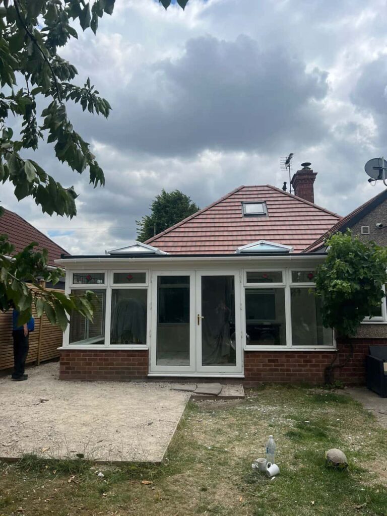 This is a photo of a hipped roof on a bungalow that has just had roof repairs carried out. Works carried out by Sidcup Roofing Repairs